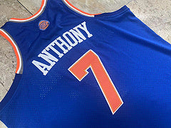 Knicks No. 7 Anthony  Blue MN