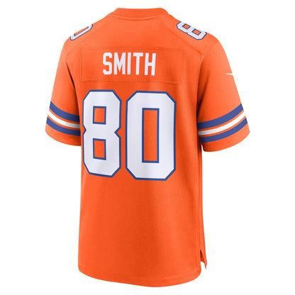 Rod Smith Denver Broncos Nike Mile High Collection 1977 Throwback Retired   Game Jersey - Orange