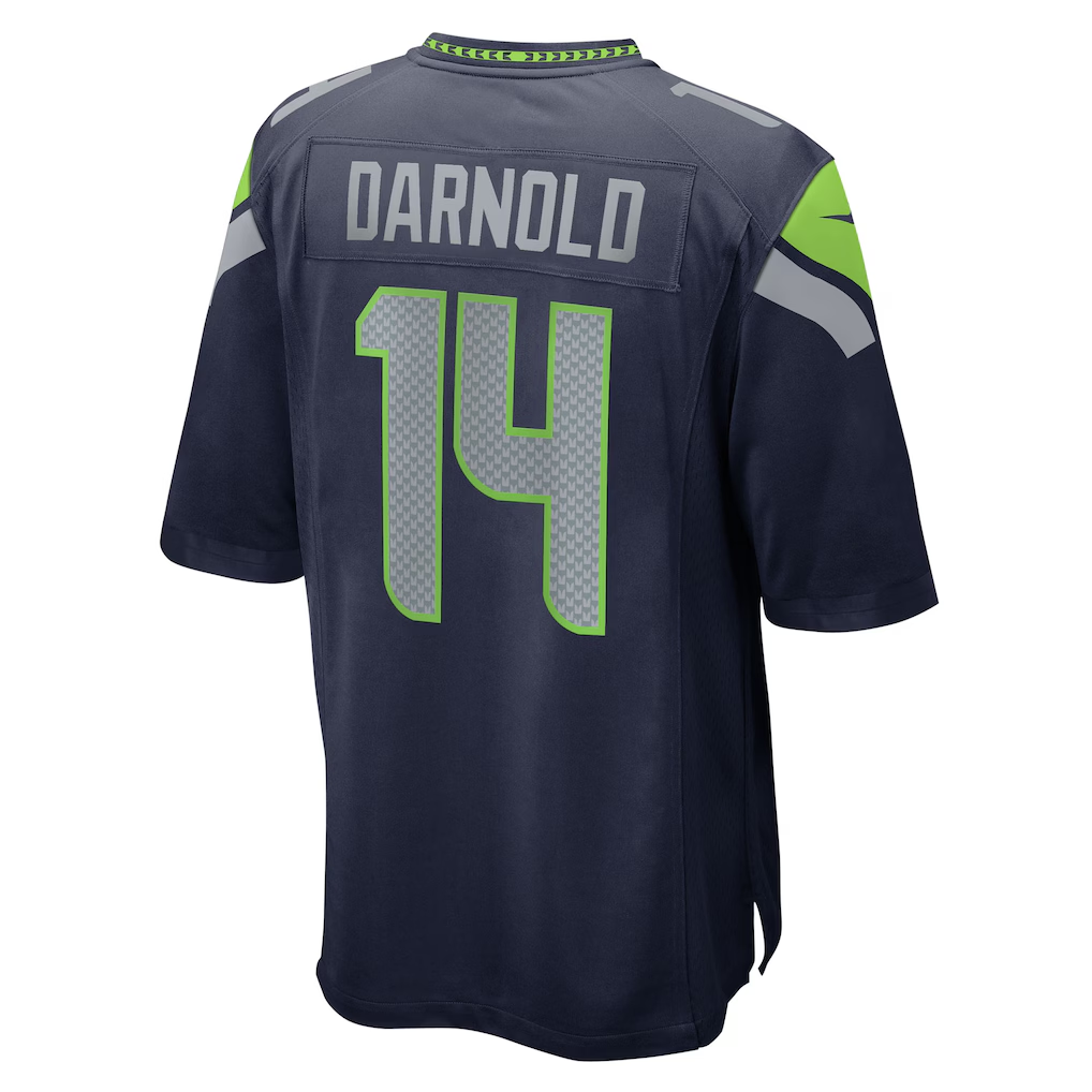 Men's Seattle Seahawks Sam Darnold Nike College Navy Team Game Jersey