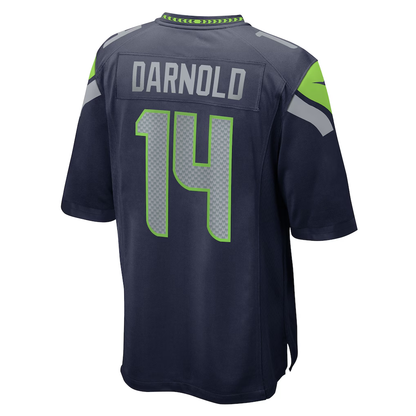 Men's Seattle Seahawks Sam Darnold Nike College Navy Team Game Jersey