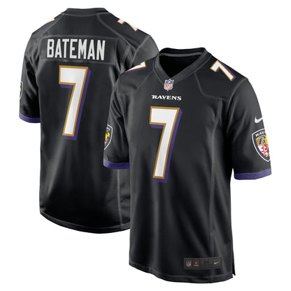 Rashod Bateman Baltimore Ravens Nike Game   Jersey - Black