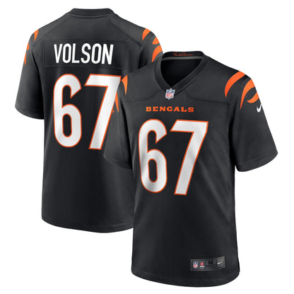 Cordell Volson Cincinnati Bengals Nike Game   Jersey - Black