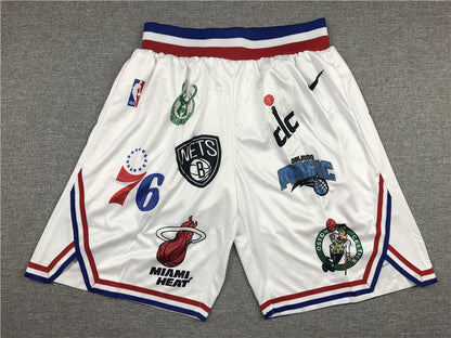 Supreme co-branded NBA shorts (white)