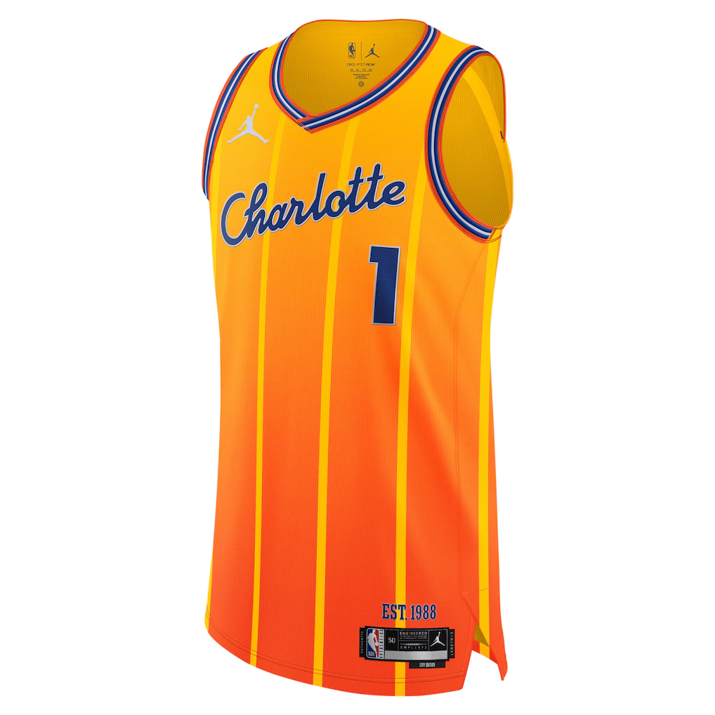 Charlotte Hornets LaMelo Ball Jordan Brand Orange 2025/26 Player Jersey - City Edition