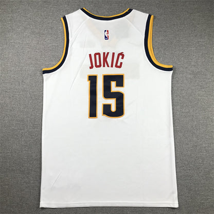 Denver Nuggets #15 White Jersey