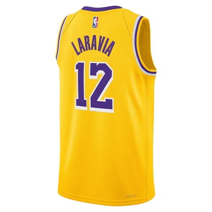 Los Angeles Lakers Nike Icon Edition Swingman Jersey - Gold - Jake LaRavia