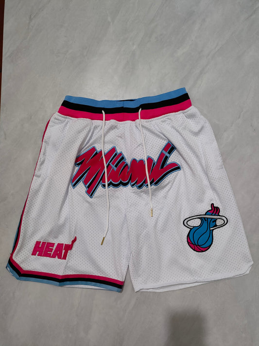 Miami Heat White City Edition Pocket Shorts