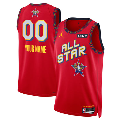 Custom Brand Red 2025 NBA All-Star Game Swingman Jersey