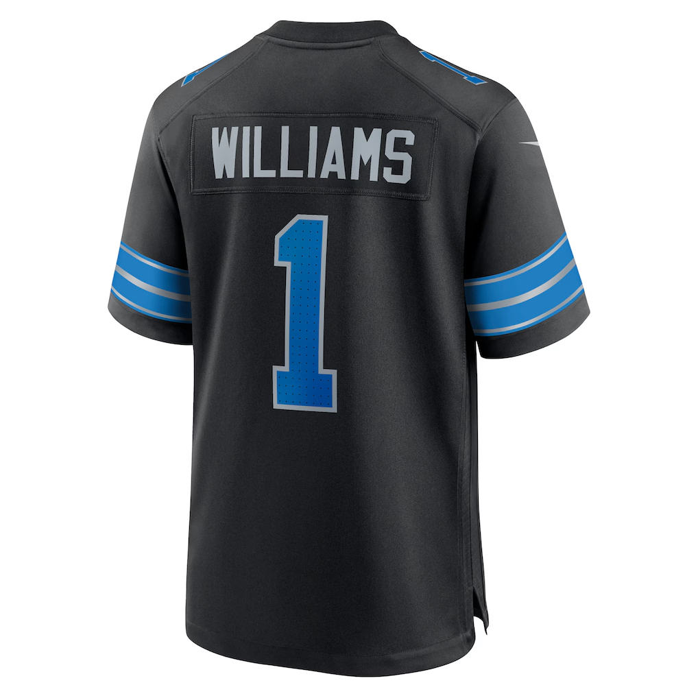 Men's Nike Jameson Williams Black Detroit Lions Alternate Game Player Jersey