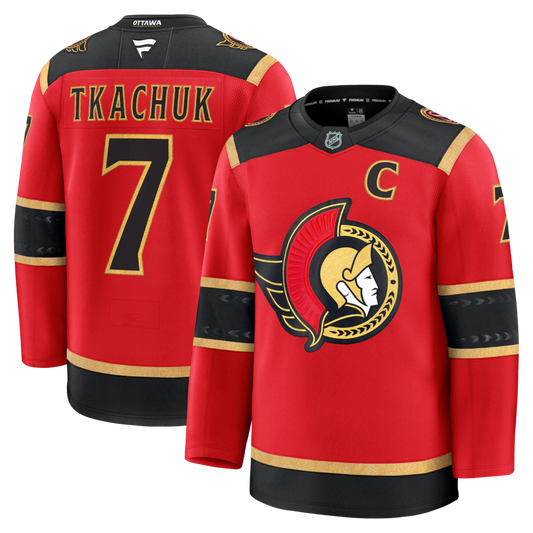 Men's Ottawa Senators Brady Tkachuk #7 Red Alternate Premium Jersey