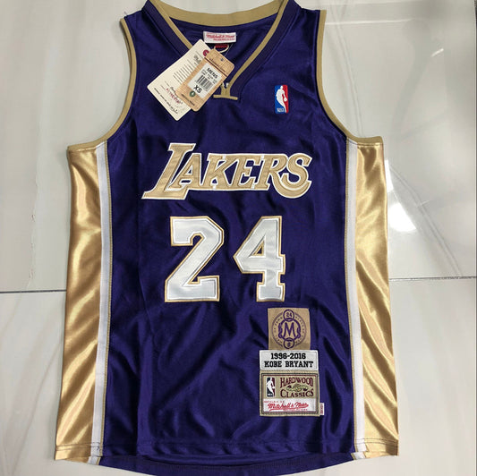 Kobe Bryant 1996-2016 Hall of Fame Purple Fully Embroidered 24# Jersey