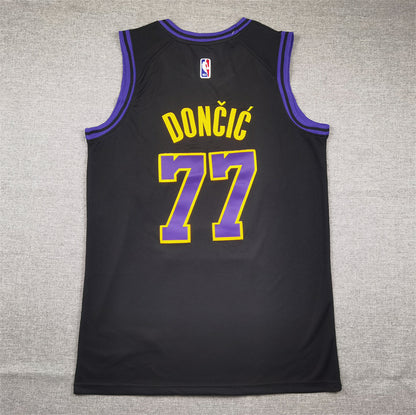 Luka Dončić #77 Los Angeles Lakers 2024 City Edition Swingman Jersey — Embroidered