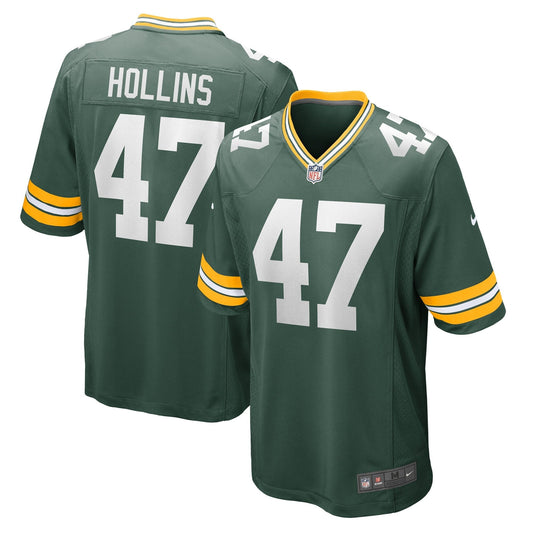 Justin Hollins Green Bay Packers Nike Home Game   Jersey - Green