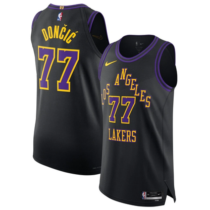 Los Angeles Lakers Luka Doncic 2025/26 Black Player Jersey-City Edition