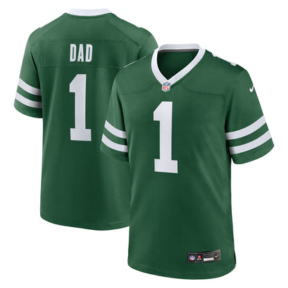 New York Jets Nike #1 Dad Game Jersey - Legacy Green