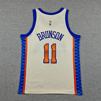 Youth Jalen Brunson New York Knicks #11 City Edition Embroidered Jersey