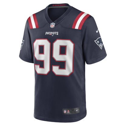Keion White New England Patriots Nike  Game Jersey - Navy