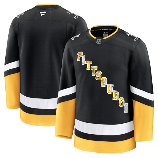 Men's Pittsburgh Penguins Black Alternate Premium Blank Jersey