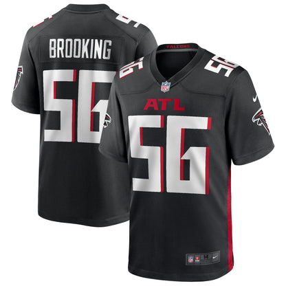 Keith Brooking Atlanta Falcons Nike Game Retired   Jersey - Black