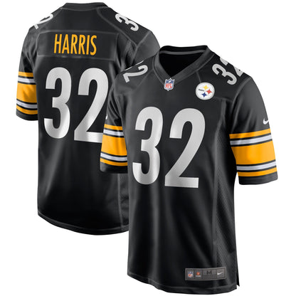 Franco Harris Pittsburgh Steelers Nike Game Retired   Jersey - Black