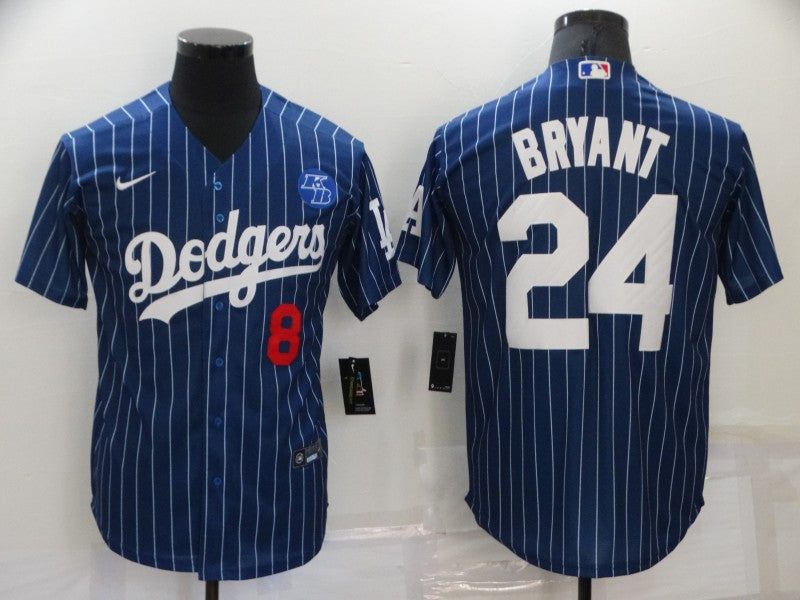 Men's Los Angeles Dodgers Kris Bryant #8-24 Blue Player Jersey