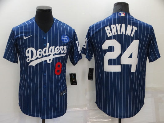Men's Los Angeles Dodgers Kris Bryant #8-24 Blue Player Jersey