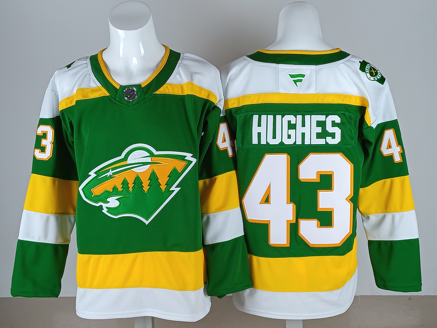 Men's Minnesota Wild Quinn Hughes #43  Green Breakaway Jersey