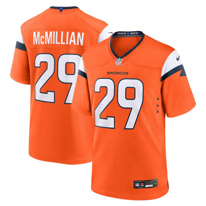 Ja'Quan McMillian Denver Broncos Nike Team Game Jersey -  Orange