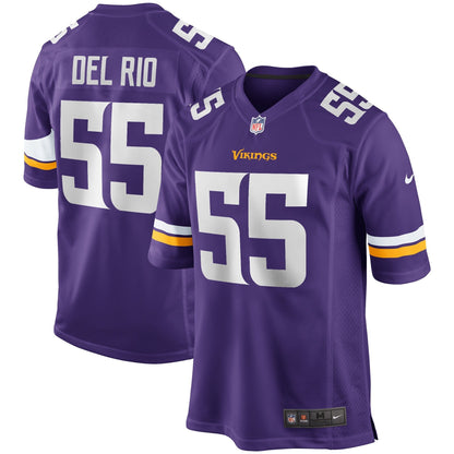 Jack Del Rio Minnesota Vikings Nike Game Retired   Jersey - Purple