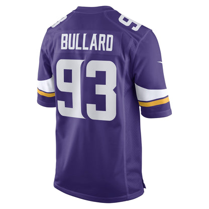 Jonathan Bullard Minnesota Vikings Nike Game   Jersey - Purple
