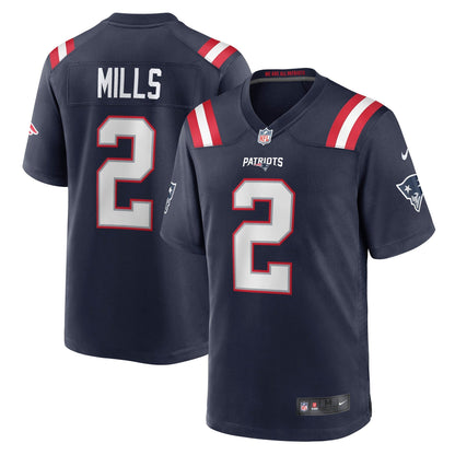 Jalen Mills New England Patriots Nike Game   Jersey - Navy
