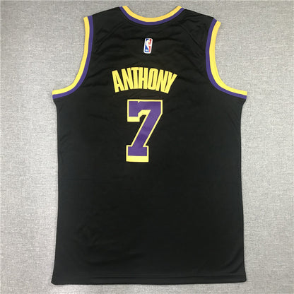 Carmelo Anthony #7 Los Angeles Lakers City Edition Swingman Jersey — Embroidered
