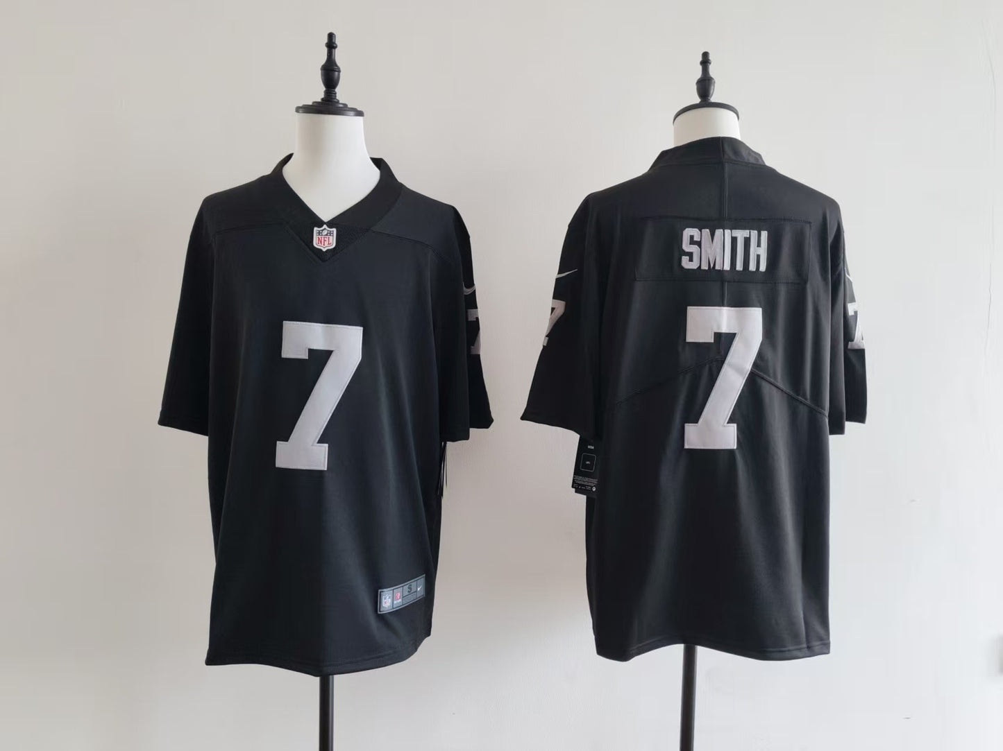 Men's Oakland Raiders Geno Smith Jersey -  Black