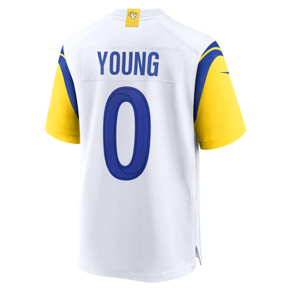 Byron Young Los Angeles Rams Nike Team Game Jersey -  White