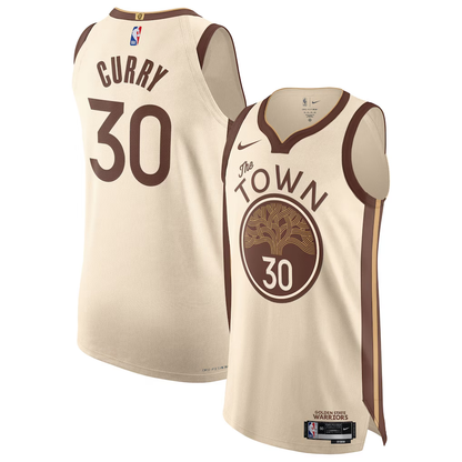 Golden State Warriors Stephen Curry Nike Tan 2025/26 Player Jersey - City Edition