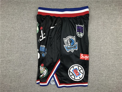 Supreme co-branded NBA shorts (black)