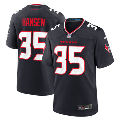 Jake Hansen Houston Texans Nike Team Game Jersey -  Navy