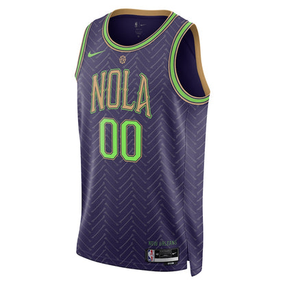 Unisex New Orleans Pelicans Purple 2024/25 Custom Swingman Jersey - City Edition