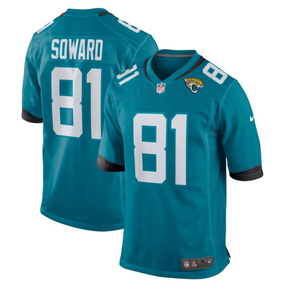 R. Jay Soward Jacksonville Jaguars Nike Retired   Team Game Jersey -  Teal