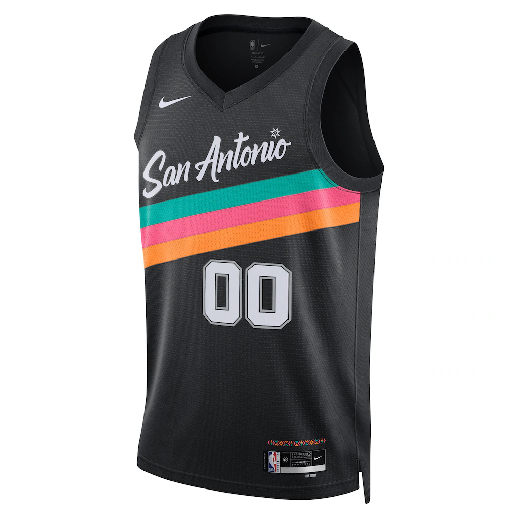 San Antonio Spurs Nike Black 2025/26 City Edition Swingman Custom Jersey