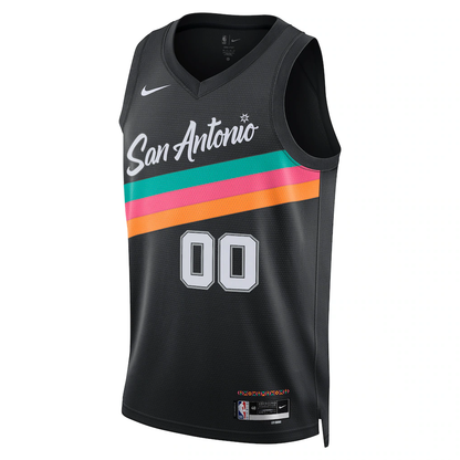 San Antonio Spurs Nike Black 2025/26 City Edition Swingman Custom Jersey