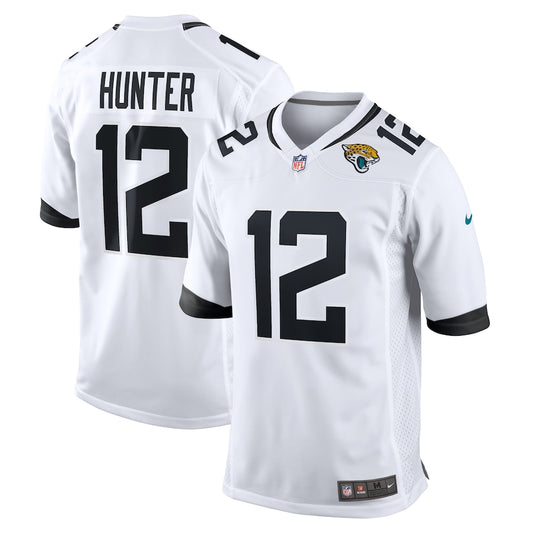 Jacksonville Jaguars Travis Hunter Nike White 2025 NFL Draft First Round Pick Game Player Jersey