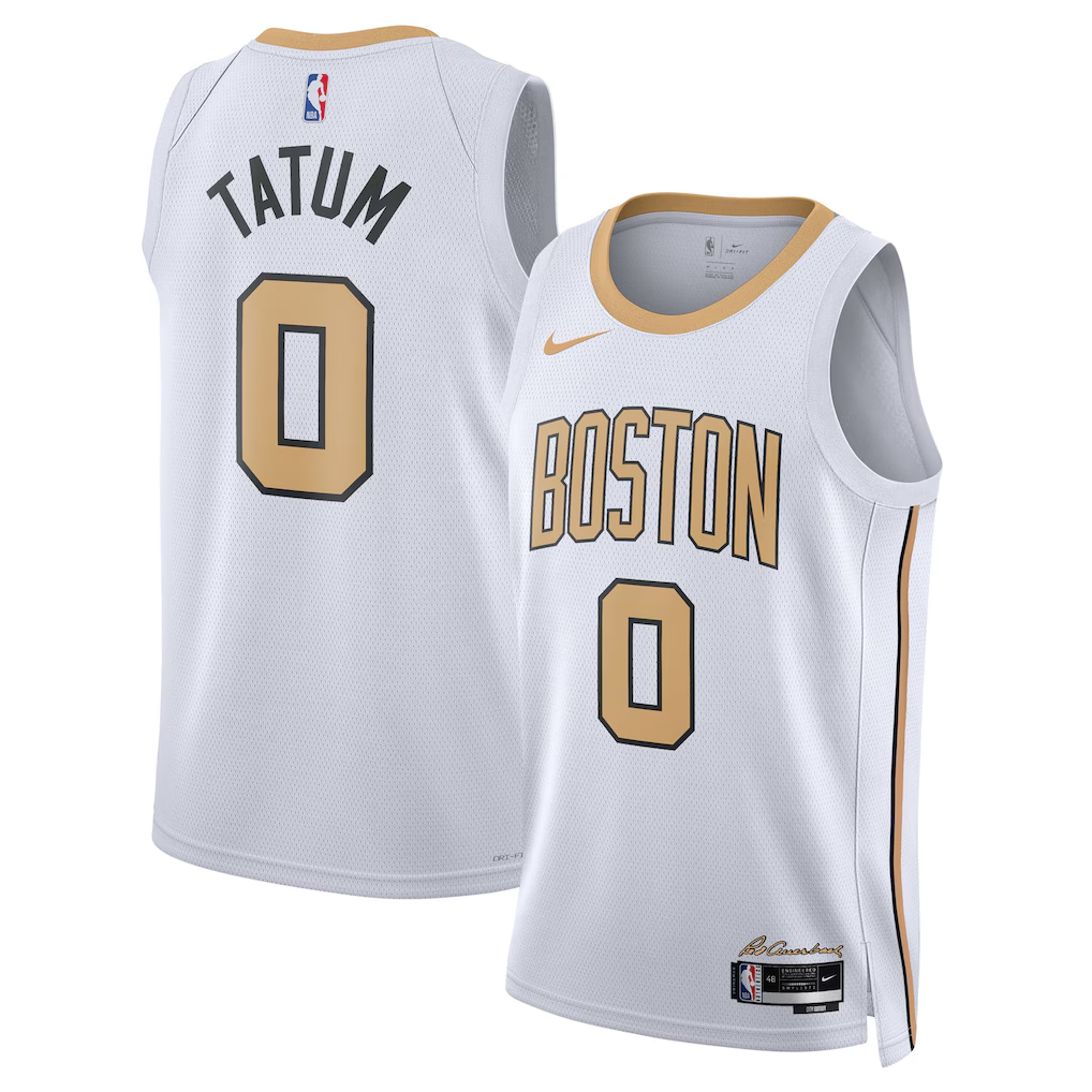 Boston Celtics Jayson Tatum Nike White 2025/26 Swingman Jersey - City Edition