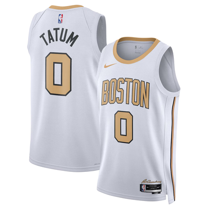 Boston Celtics Jayson Tatum Nike White 2025/26 Swingman Jersey - City Edition