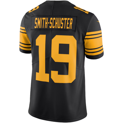 Men's Pittsburgh Steelers JuJu Smith-Schuster Nike Black Vapor Untouchable Color Rush Limited Player Jersey