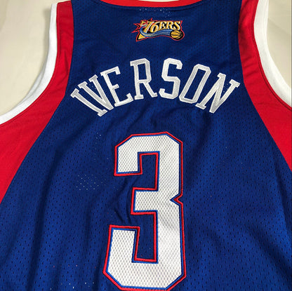 Iverson Philadelphia 76ers 3 Blue MN