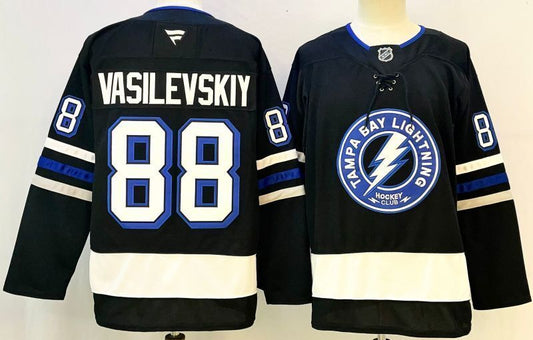 Men's Tampa Bay Lightning Andrei Vasilevskiy #88 Navy Player Jersey