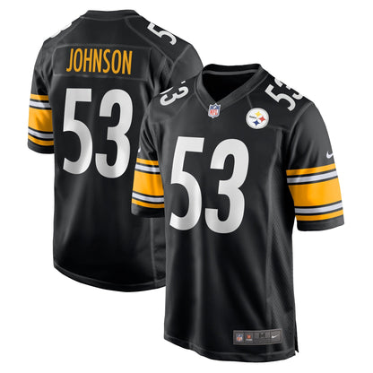Kyron Johnson Pittsburgh Steelers Nike  Game Jersey -  Black