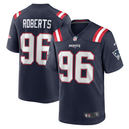 Sam Roberts New England Patriots Nike Game   Jersey - Navy