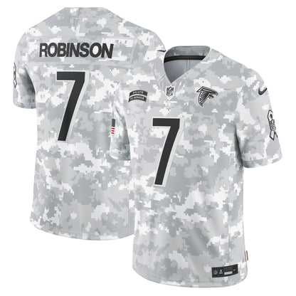 Bijan Robinson Atlanta Falcons Nike 2024 Salute to Service Limited Jersey - Arctic Camo